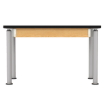 Diversified Woodcrafts Uplift Hybrid Table ADA Compliant Black Laminate Adjustable Science Desk 48