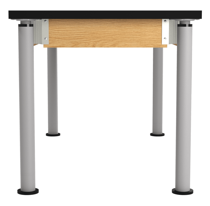 Diversified Woodcrafts UpliftHybrid Table ADA Compliant ChemGuard Adjustable Lab Station 60"W x 30"L x 27" - 39"H (DIV - P8142BK) - SchoolOutlet