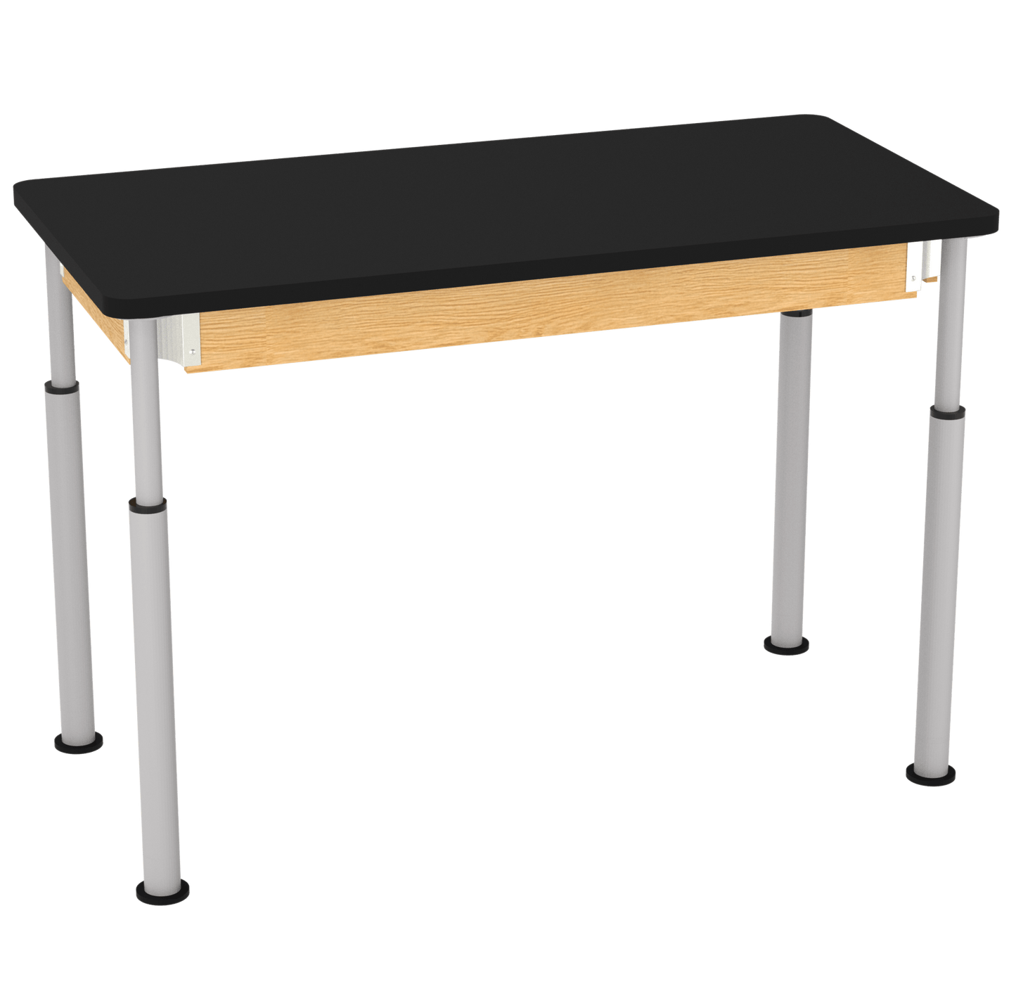 Diversified Woodcrafts Uplift Hybrid Table ADA Adjustable High Pressure Laminate Workstation 60"W x 30"L x 27" - 39"H (DIV - P814LBBK) - SchoolOutlet