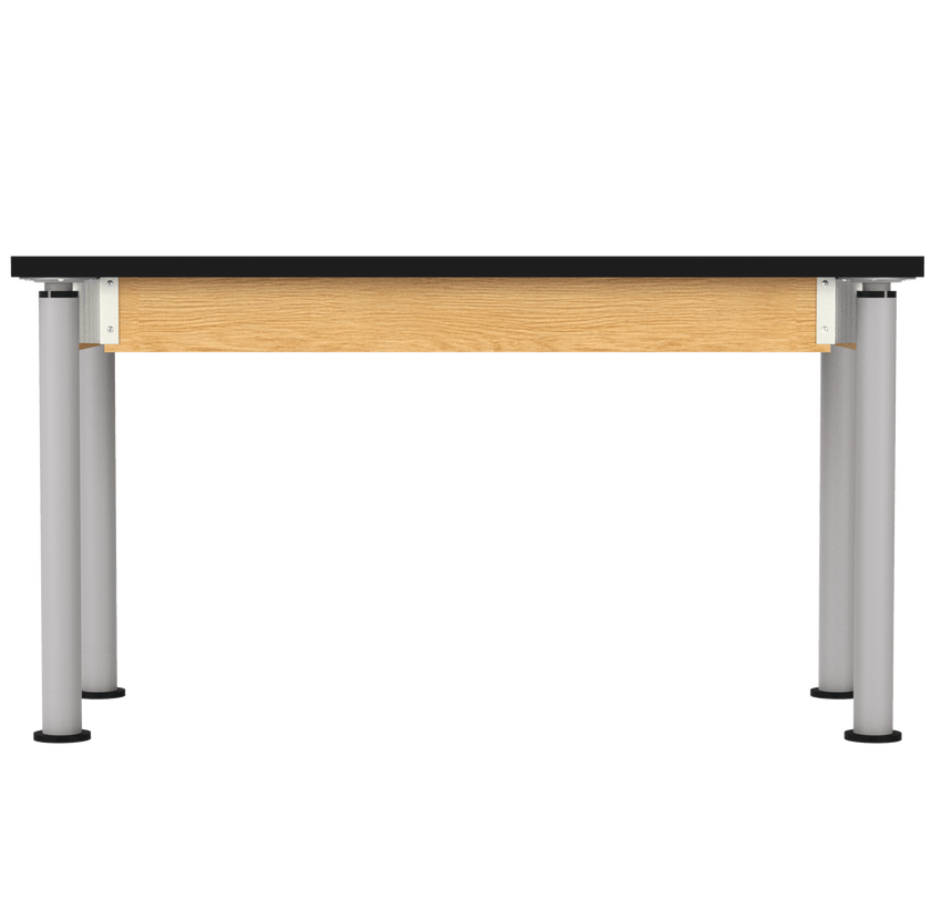 Diversified Woodcrafts Uplift Hybrid Table ADA Compliant ChemGuard Adjustable Lab Station 54"W x 24"L x 27" - 39"H (DIV - P8202BK) - SchoolOutlet