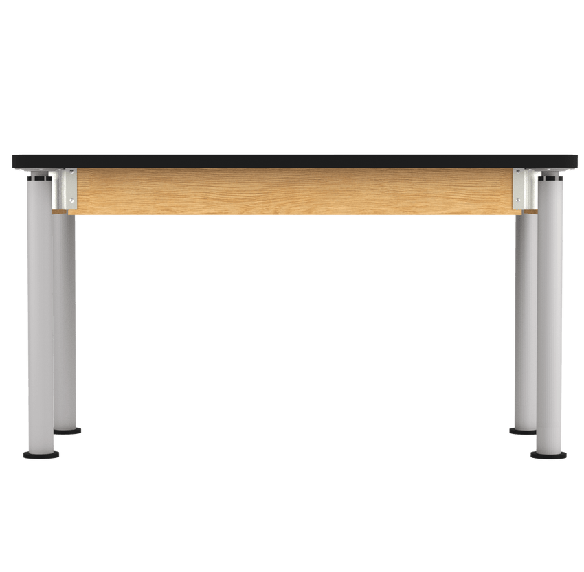 Diversified Woodcrafts Uplift Hybrid Table ADA Compliant High Pressure Laminate Adjustable Lab Station 54"W x 24"L x 27" - 39"H (DIV - P820LBBK) - SchoolOutlet