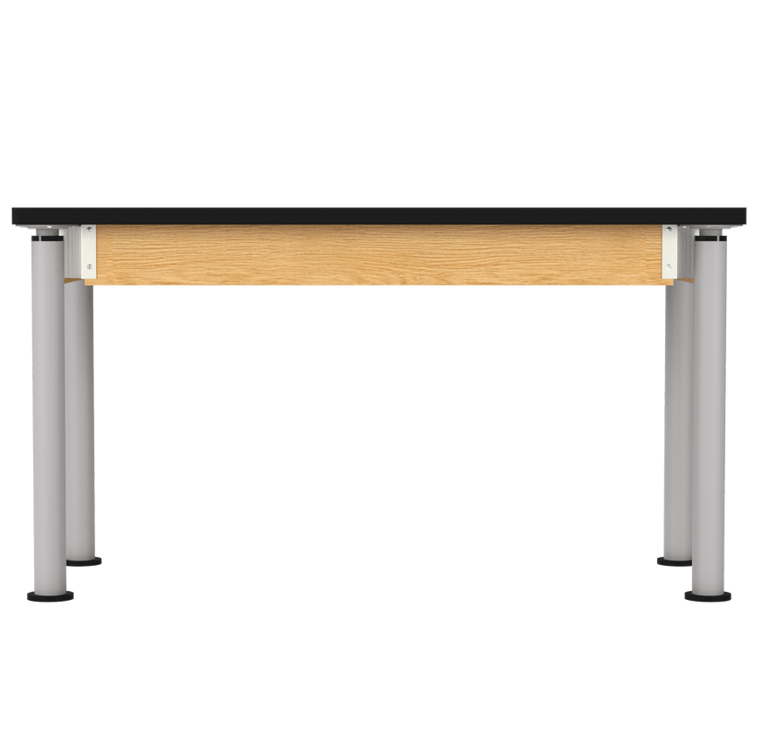 Diversified Woodcrafts Uplift Hybrid Table ADA Compliant High Pressure Laminate Adjustable Lab Station 54"W x 24"L x 27" - 39"H (DIV - P820LBBK) - SchoolOutlet