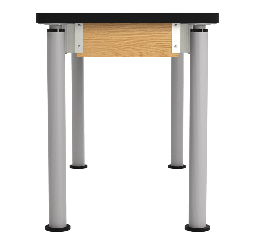 Diversified Woodcrafts Uplift Hybrid Table ADA Compliant High Pressure Laminate Adjustable Lab Station 54"W x 24"L x 27" - 39"H (DIV - P820LBBK) - SchoolOutlet
