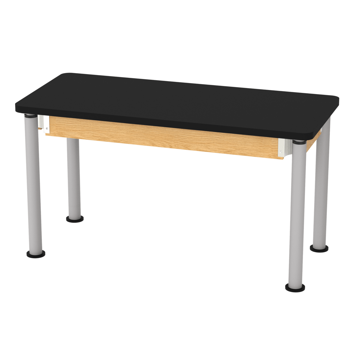 Diversified Woodcrafts Uplift Hybrid Table ADA Compliant High Pressure Laminate Adjustable Lab Station 54"W x 24"L x 27" - 39"H (DIV - P820LBBK) - SchoolOutlet