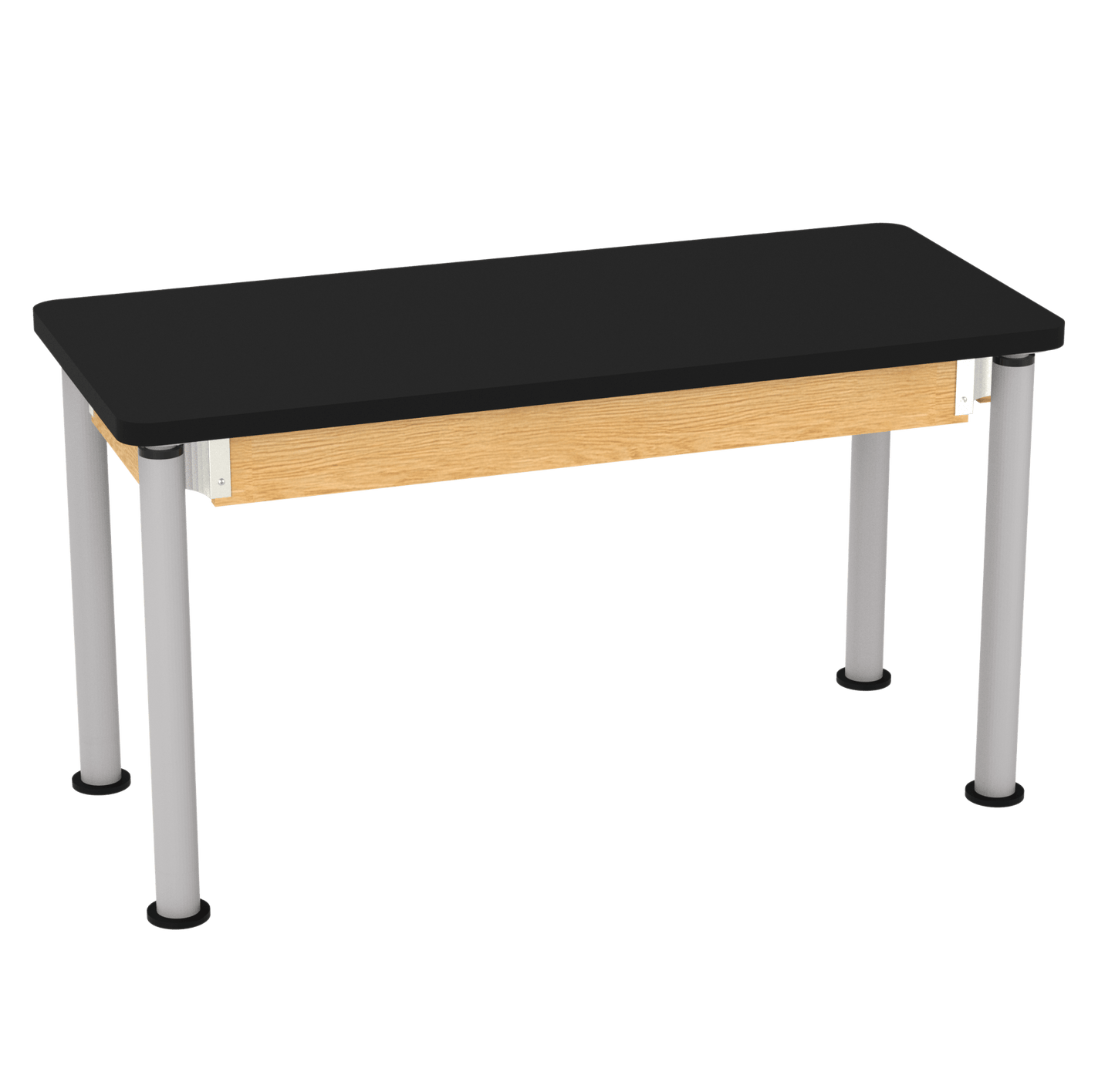 Diversified Woodcrafts Uplift Hybrid Table ADA Compliant High Pressure Laminate Adjustable Lab Station 54"W x 24"L x 27" - 39"H (DIV - P820LBBK) - SchoolOutlet