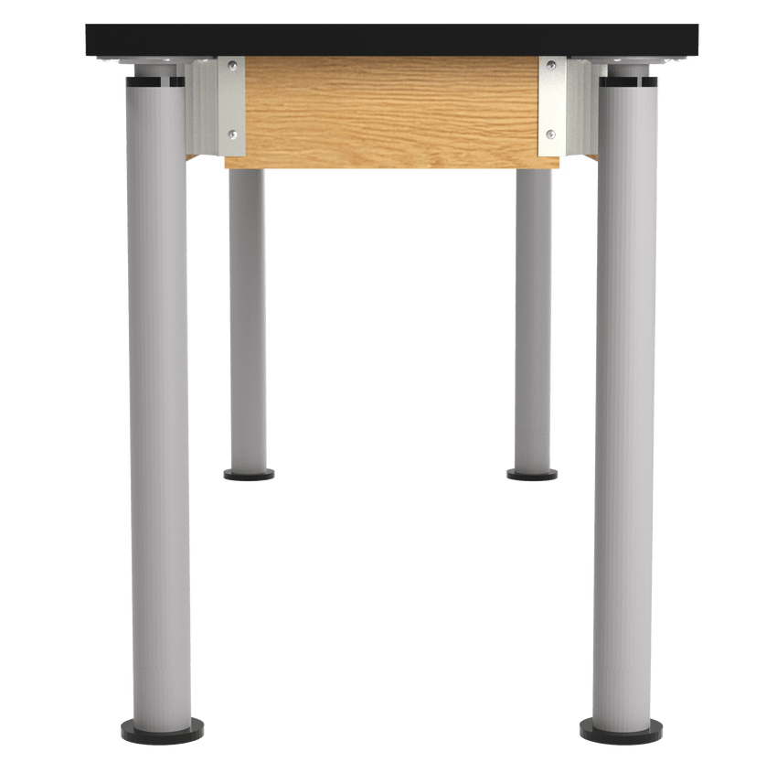 Diversified Woodcrafts Uplift Hybrid Table ADA Compliant ChemGuard Adjustable Lab Station 72"W x 24"L x 27" - 39"H (DIV - P8302BK) - SchoolOutlet