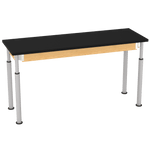 Diversified Woodcrafts Uplift Hybrid Table ADA Compliant ChemGuard Adjustable Lab Station 72
