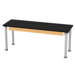 Diversified Woodcrafts Uplift Hybrid Table ADA Compliant ChemGuard Adjustable Lab Station 72