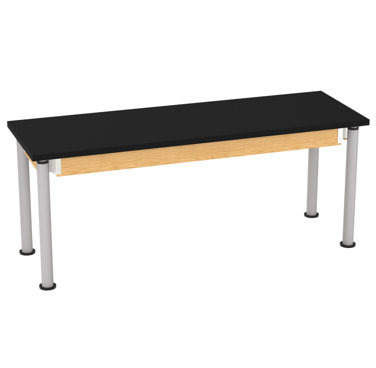 Diversified Woodcrafts Uplift Hybrid Table ADA Compliant ChemGuard Adjustable Lab Station 72"W x 24"L x 27" - 39"H (DIV - P8302BK) - SchoolOutlet