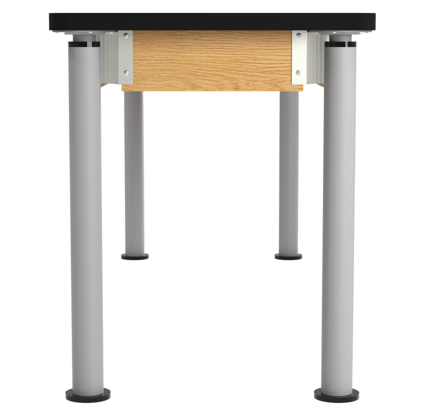 Diversified Woodcrafts Uplift Hybrid Table ADA Compliant High Pressure Laminate Adjustable Lab Station 72"W x 24"L x 27" - 39"H (DIV - P830LBBK) - SchoolOutlet