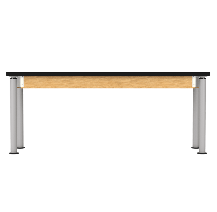 Diversified Woodcrafts Uplift Hybrid Table ADA Compliant High Pressure Laminate Adjustable Lab Station 72"W x 24"L x 27" - 39"H (DIV - P830LBBK) - SchoolOutlet