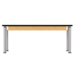 Diversified Woodcrafts Uplift Hybrid Table ADA Compliant High Pressure Laminate Adjustable Lab Station 72