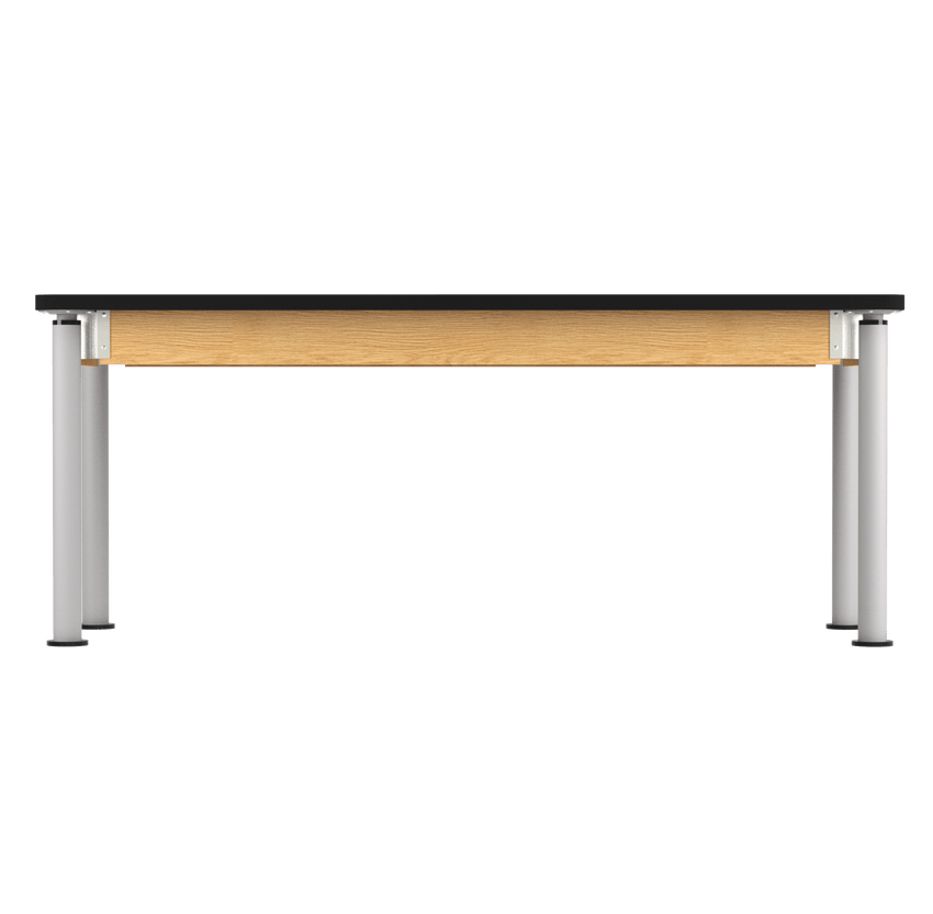 Diversified Woodcrafts Uplift Hybrid Table ADA Compliant High Pressure Laminate Adjustable Lab Station 72"W x 24"L x 27" - 39"H (DIV - P830LBBK) - SchoolOutlet