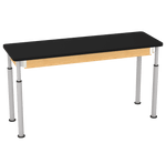 Diversified Woodcrafts Uplift Hybrid Table ADA Compliant High Pressure Laminate Adjustable Lab Station 72