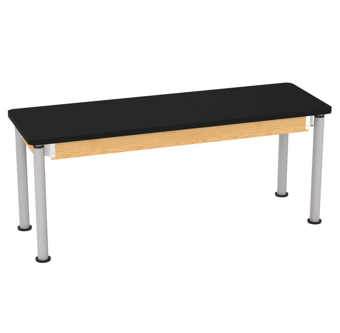 Diversified Woodcrafts Uplift Hybrid Table ADA Compliant High Pressure Laminate Adjustable Lab Station 72"W x 24"L x 27" - 39"H (DIV - P830LBBK) - SchoolOutlet