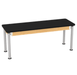Diversified Woodcrafts Uplift Hybrid Table ADA Compliant High Pressure Laminate Adjustable Lab Station 72