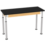 Diversified Woodcrafts Uplift Hybrid Table ADA Compliant ChemGuard Adjustable Lab Station 60