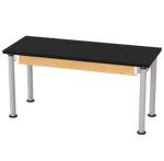 Diversified Woodcrafts Uplift Hybrid Table ADA Compliant ChemGuard Adjustable Lab Station 60