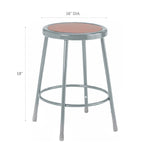 Diversified Woodcrafts Apprentice Stool Heavy-Duty Industrial Welded Metal 18