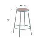 Diversified Woodcrafts Apprentice Stool Heavy-Duty Industrial Welded Metal 30