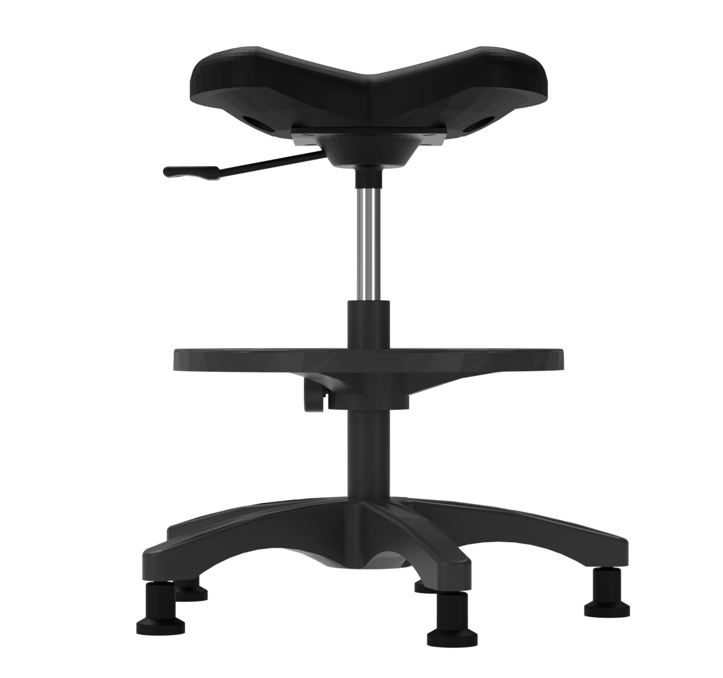 Diversified Woodcrafts Tractor Stool Ergonomic Chemical - Resistant Standing Height Lab Seated 23" - 33"H (DIV - SE - TR2M) - SchoolOutlet