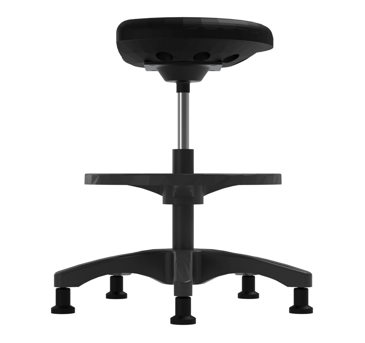 Diversified Woodcrafts Tractor Stool Ergonomic Chemical - Resistant Standing Height Lab Seated 23" - 33"H (DIV - SE - TR2M) - SchoolOutlet