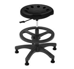 Diversified Woodcrafts Tractor Stool Ergonomic Chemical-Resistant Standing Height Lab Seated 23"-33"H (DIV-SE-TR2M)