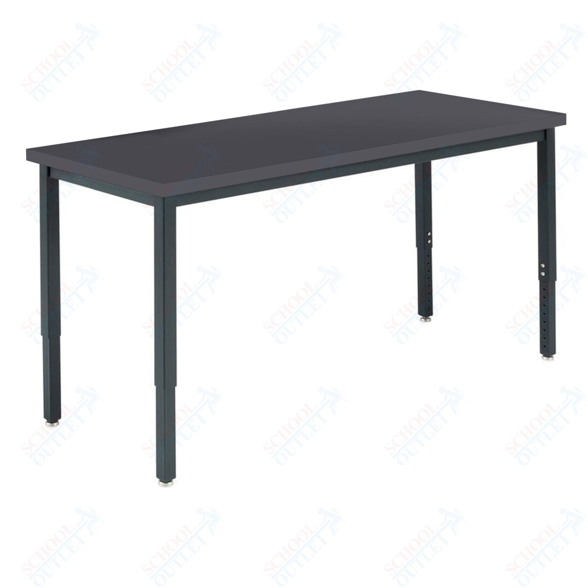 Diversified Woodcrafts Adj. Height Metal Frame Science Table - 54" W x 24" D - SchoolOutlet