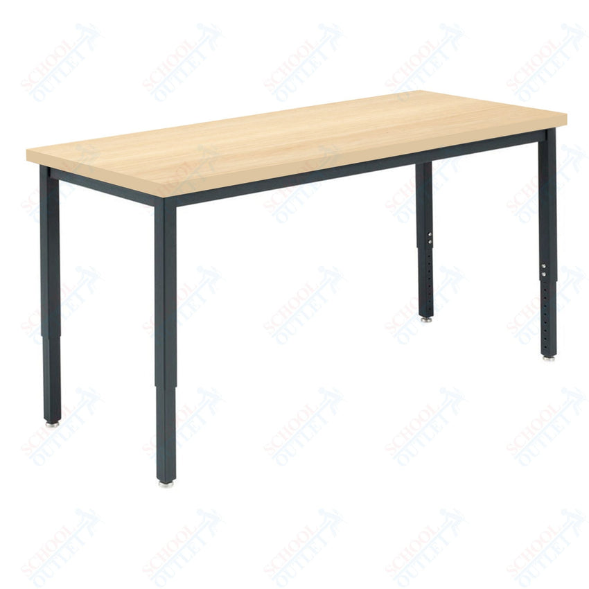 Diversified Woodcrafts Adj. Height Metal Frame Science Table - 54" W x 24" D - SchoolOutlet
