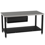 Diversified Woodcrafts Under-Mount Metal Cabinet with Single Drawer for Fabrication Prep Tables (DIV-DMW-DRW1P)