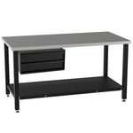 Diversified Woodcrafts Under-Mount Metal Cabinet with 2 Drawers for Fabrication Prep Tables (DIV-DMW-DRW2P)