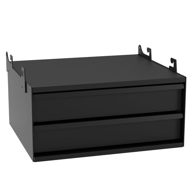 Diversified Woodcrafts Under-Mount Metal Cabinet with 2 Drawers for Fabrication Prep Tables (DIV-DMW-DRW2P)