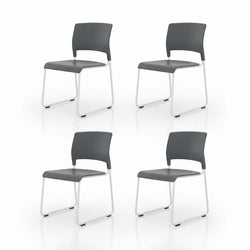 Luxor Lightweight Stackable Student Chair - 4 Pack (LUX-STUDENT-STK4C)