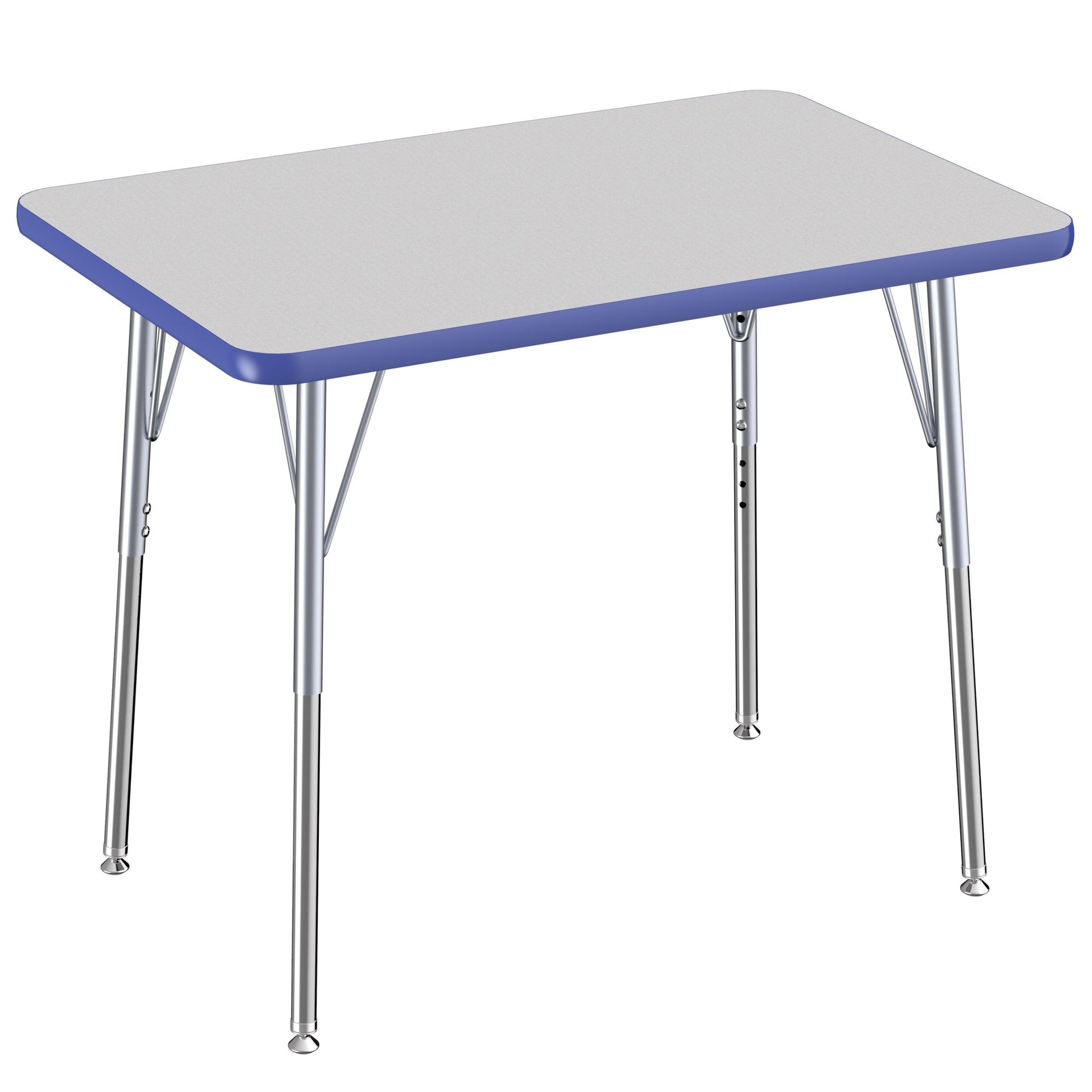 FDP 24" x 36" Rectangle T - Molding Activity Table with Adjustable Standard Swivel Glide Legs (FDP - 10003 - XX) - SchoolOutlet
