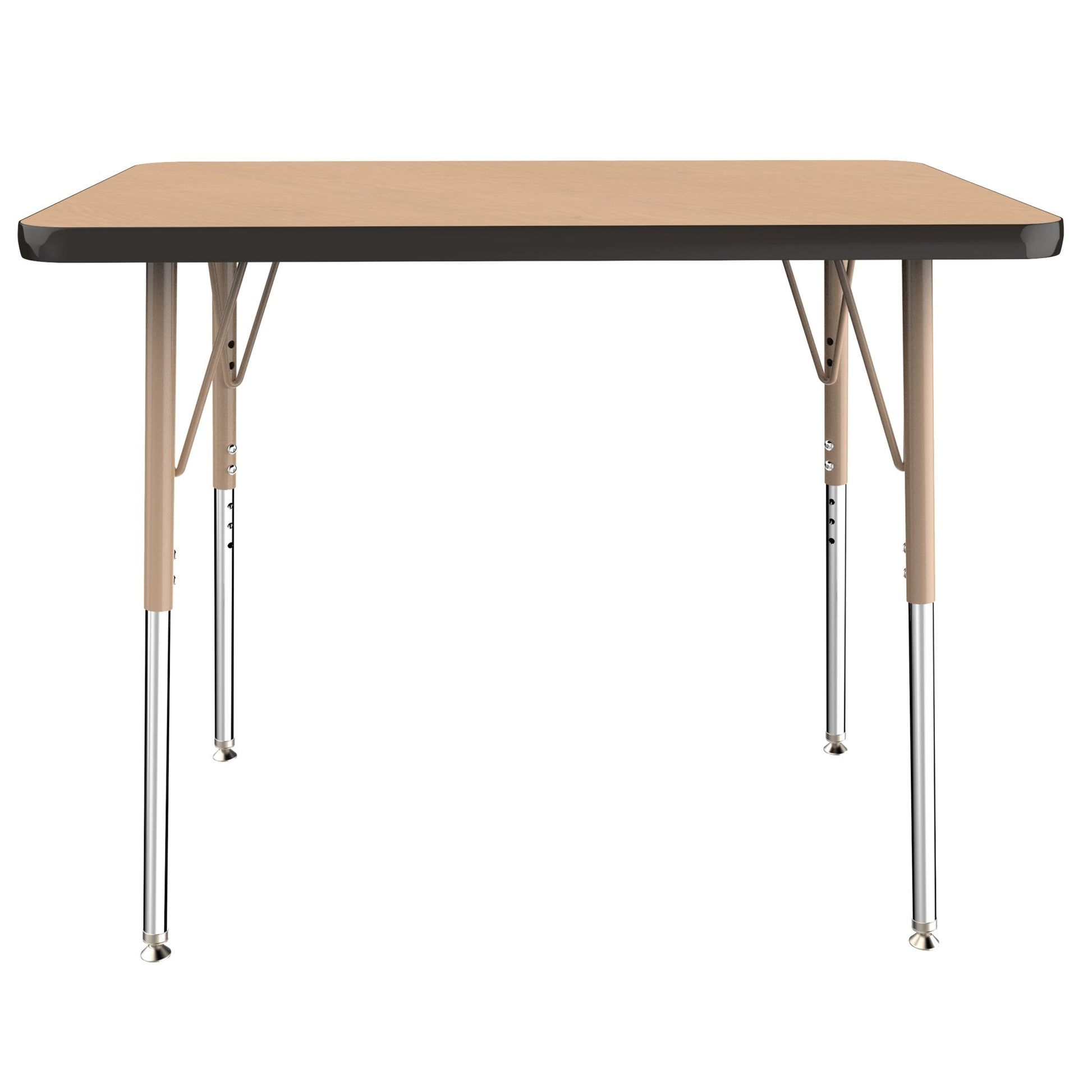 FDP 24" x 36" Rectangle T - Molding Activity Table with Adjustable Standard Swivel Glide Legs (FDP - 10003 - XX) - SchoolOutlet