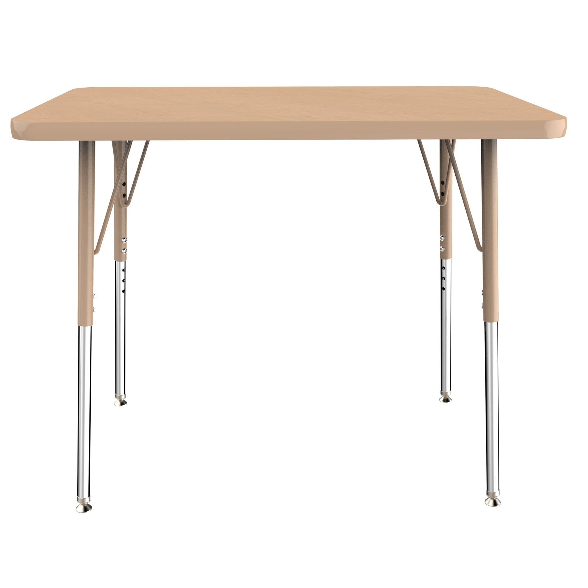 FDP 24" x 36" Rectangle T - Molding Activity Table with Adjustable Standard Swivel Glide Legs (FDP - 10003 - XX) - SchoolOutlet