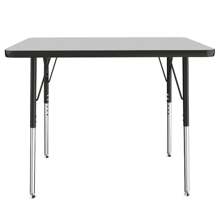 FDP 24" x 36" Rectangle T - Molding Activity Table with Adjustable Standard Swivel Glide Legs (FDP - 10003 - XX) - SchoolOutlet