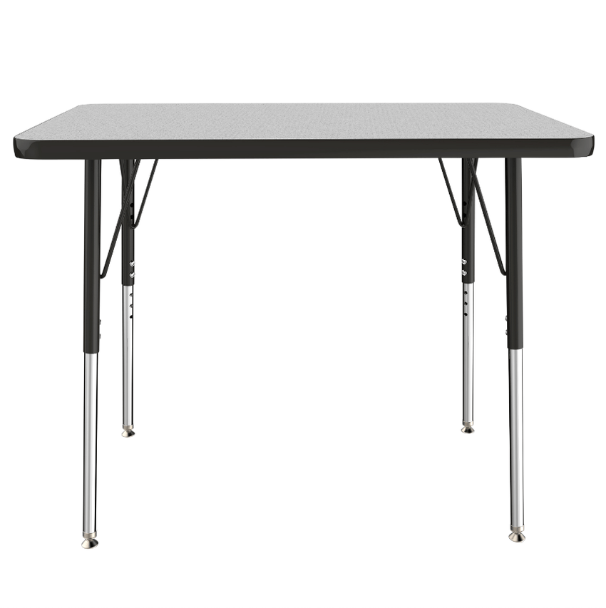 FDP 24" x 36" Rectangle T - Molding Activity Table with Adjustable Standard Swivel Glide Legs (FDP - 10003 - XX) - SchoolOutlet