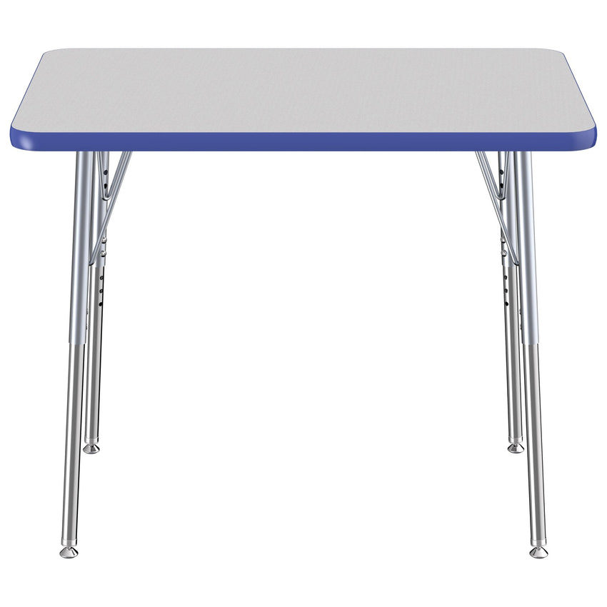 FDP 24" x 36" Rectangle T - Molding Activity Table with Adjustable Standard Swivel Glide Legs (FDP - 10003 - XX) - SchoolOutlet