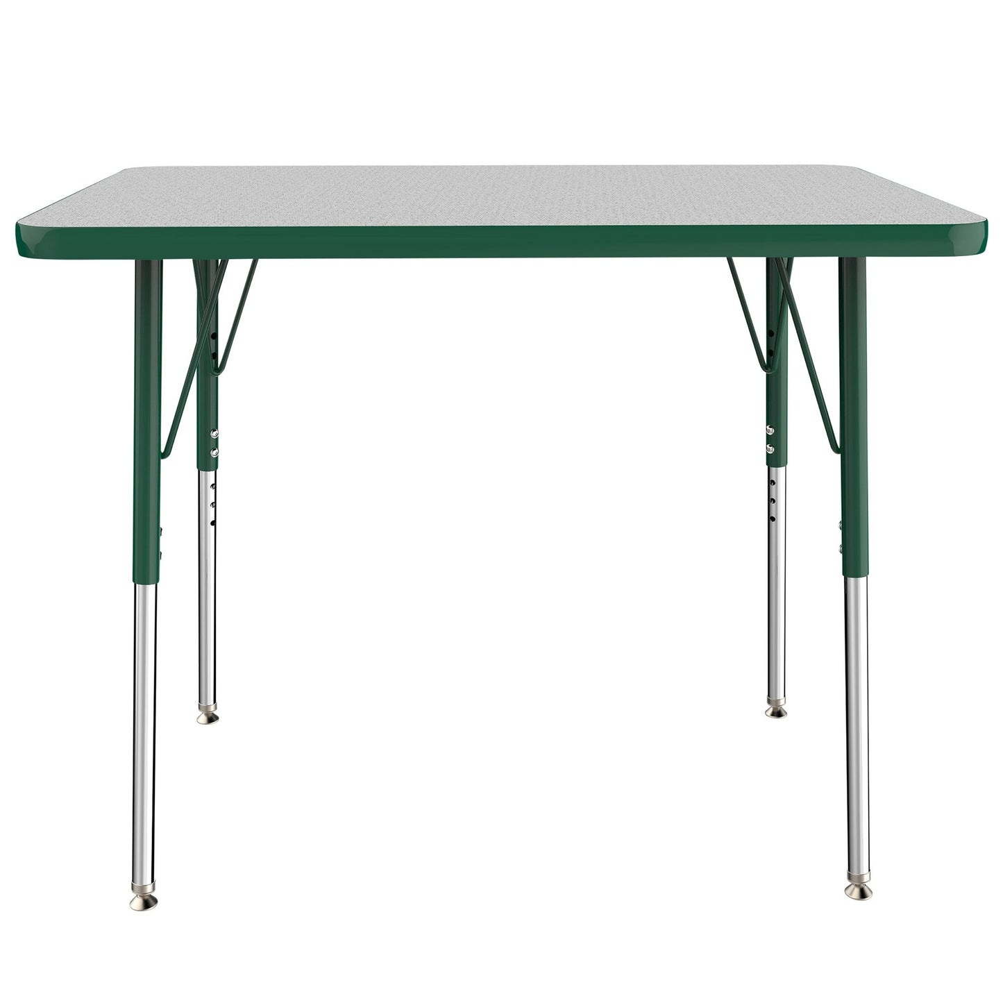 FDP 24" x 36" Rectangle T - Molding Activity Table with Adjustable Standard Swivel Glide Legs (FDP - 10003 - XX) - SchoolOutlet