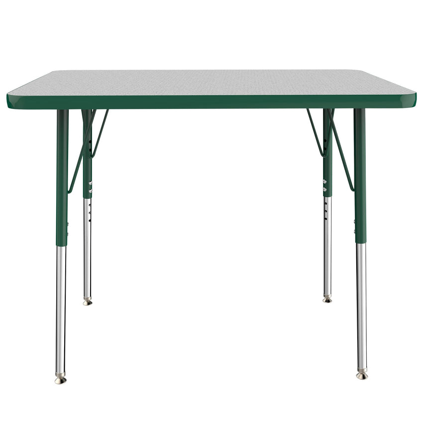 FDP 24" x 36" Rectangle T - Molding Activity Table with Adjustable Standard Swivel Glide Legs (FDP - 10003 - XX) - SchoolOutlet