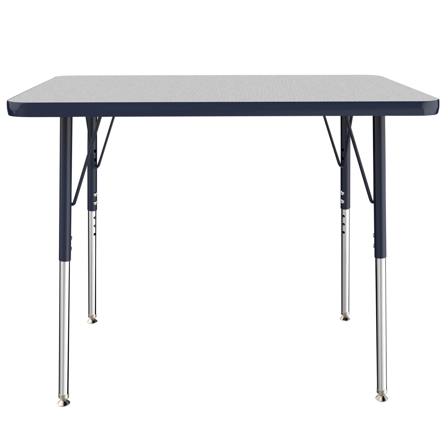 FDP 24" x 36" Rectangle T - Molding Activity Table with Adjustable Standard Swivel Glide Legs (FDP - 10003 - XX) - SchoolOutlet
