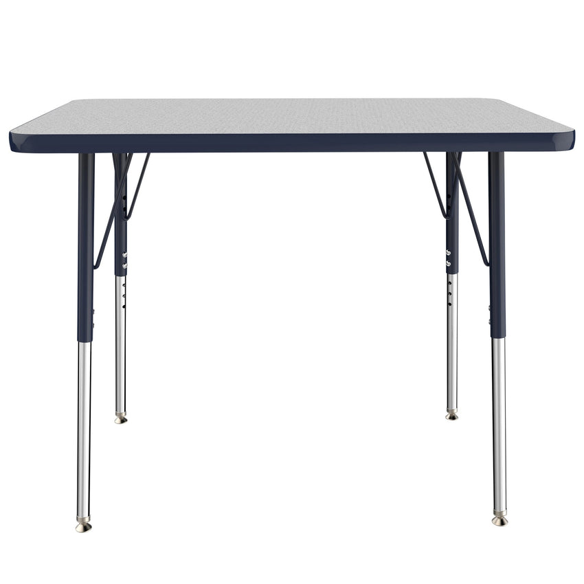 FDP 24" x 36" Rectangle T - Molding Activity Table with Adjustable Standard Swivel Glide Legs (FDP - 10003 - XX) - SchoolOutlet