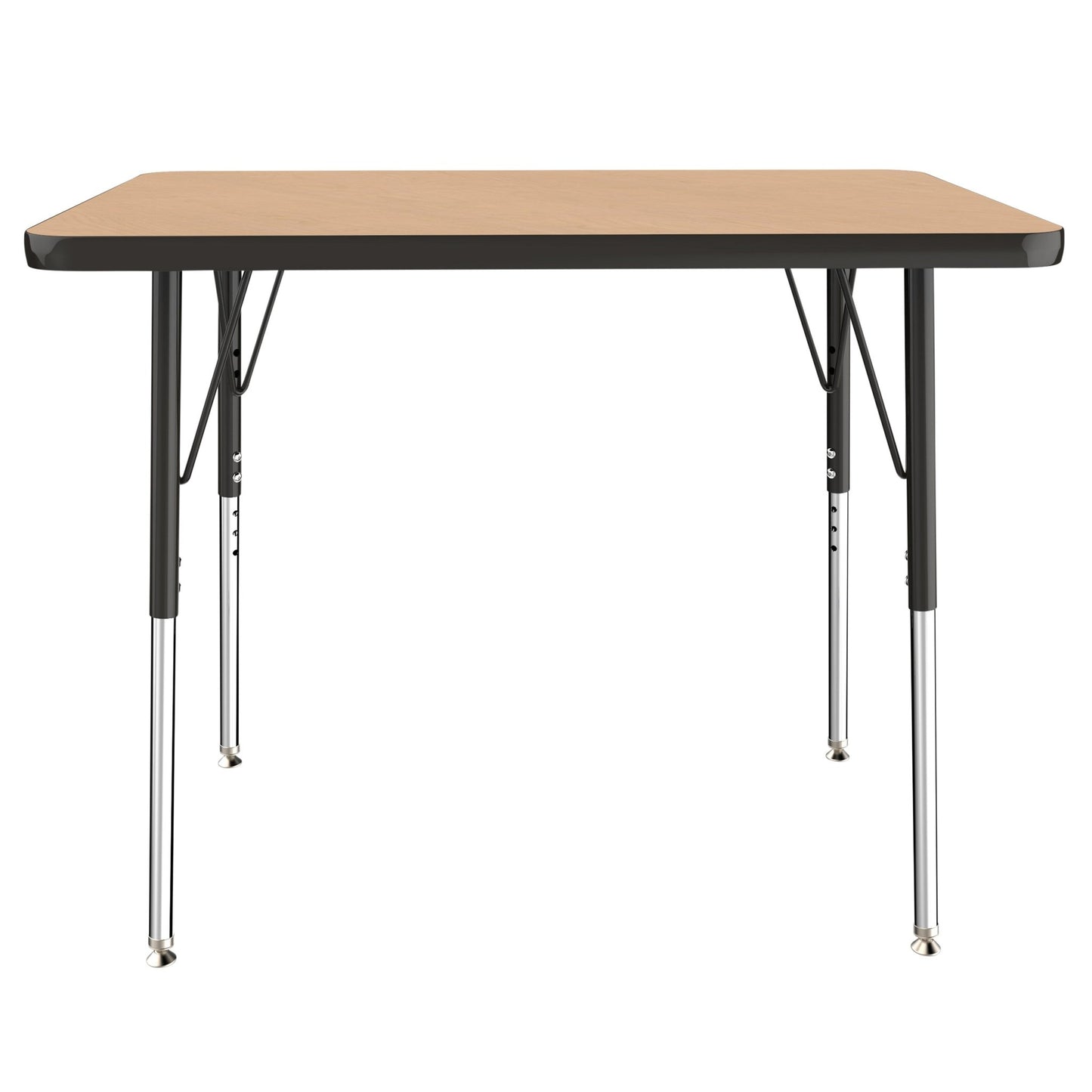 FDP 24" x 36" Rectangle T - Molding Activity Table with Adjustable Standard Swivel Glide Legs (FDP - 10003 - XX) - SchoolOutlet
