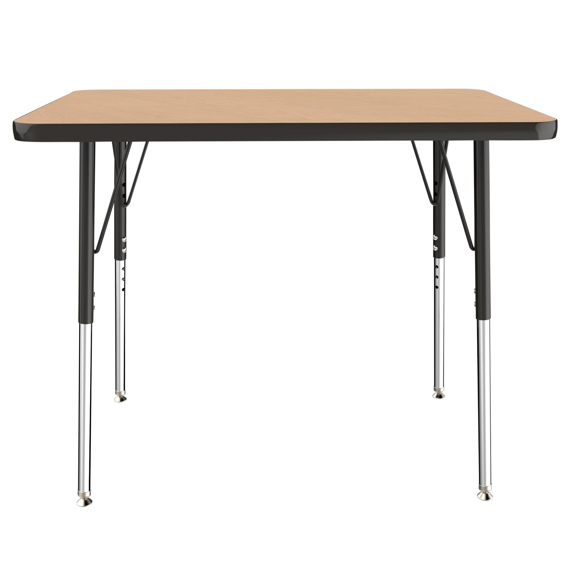 FDP 24" x 36" Rectangle T - Molding Activity Table with Adjustable Standard Swivel Glide Legs (FDP - 10003 - XX) - SchoolOutlet