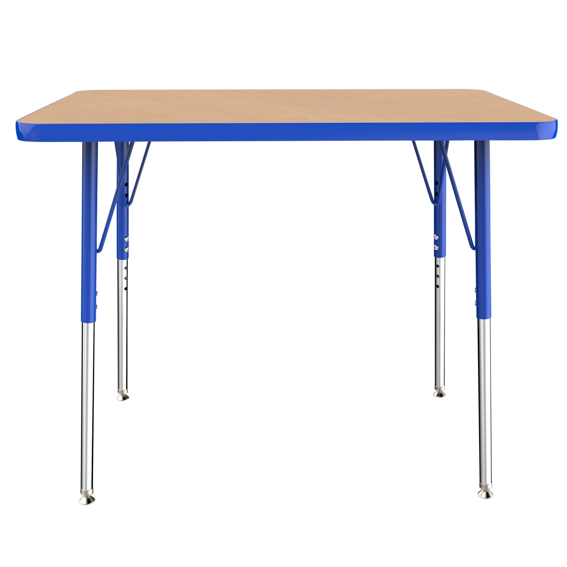 FDP 24" x 36" Rectangle T - Molding Activity Table with Adjustable Standard Swivel Glide Legs (FDP - 10003 - XX) - SchoolOutlet