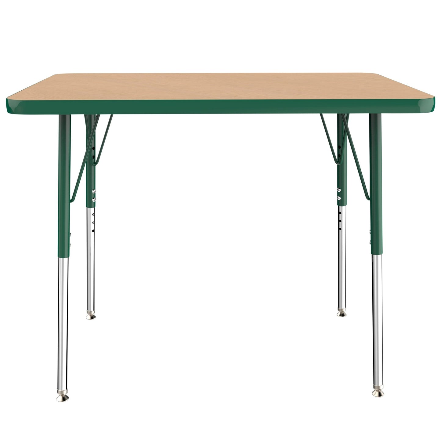 FDP 24" x 36" Rectangle T - Molding Activity Table with Adjustable Standard Swivel Glide Legs (FDP - 10003 - XX) - SchoolOutlet