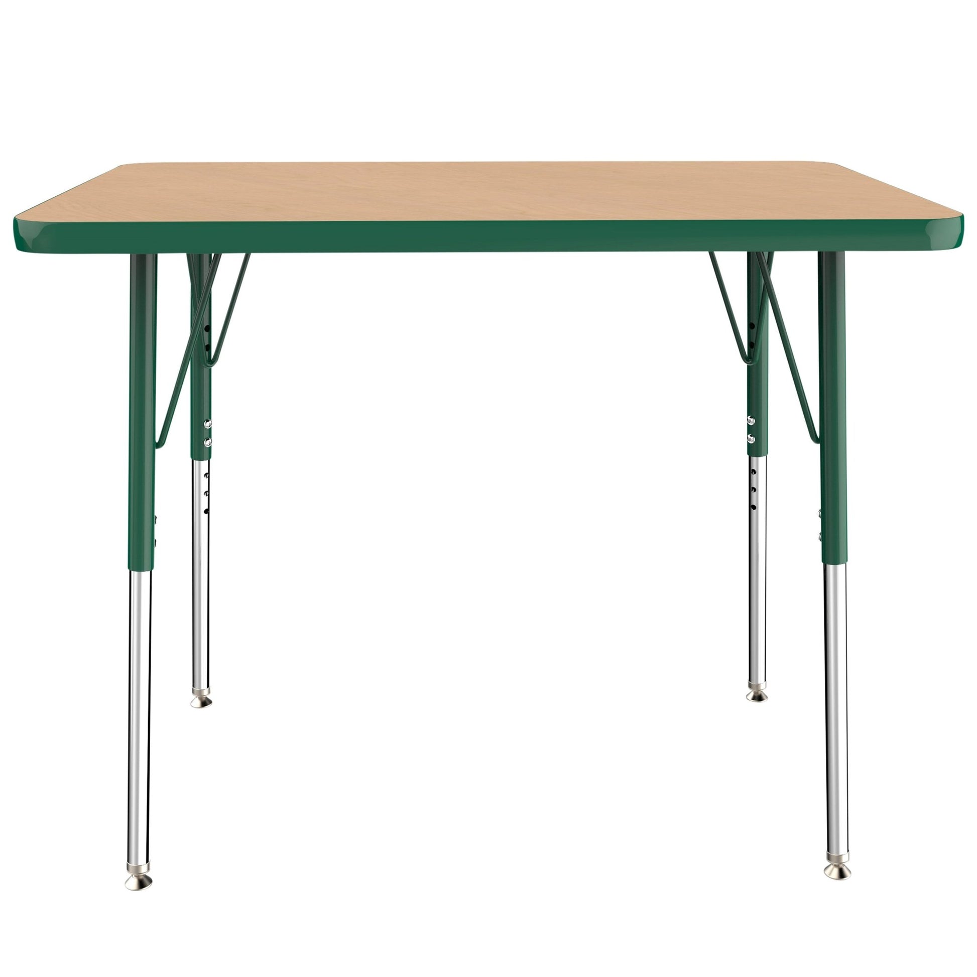 FDP 24" x 36" Rectangle T - Molding Activity Table with Adjustable Standard Swivel Glide Legs (FDP - 10003 - XX) - SchoolOutlet
