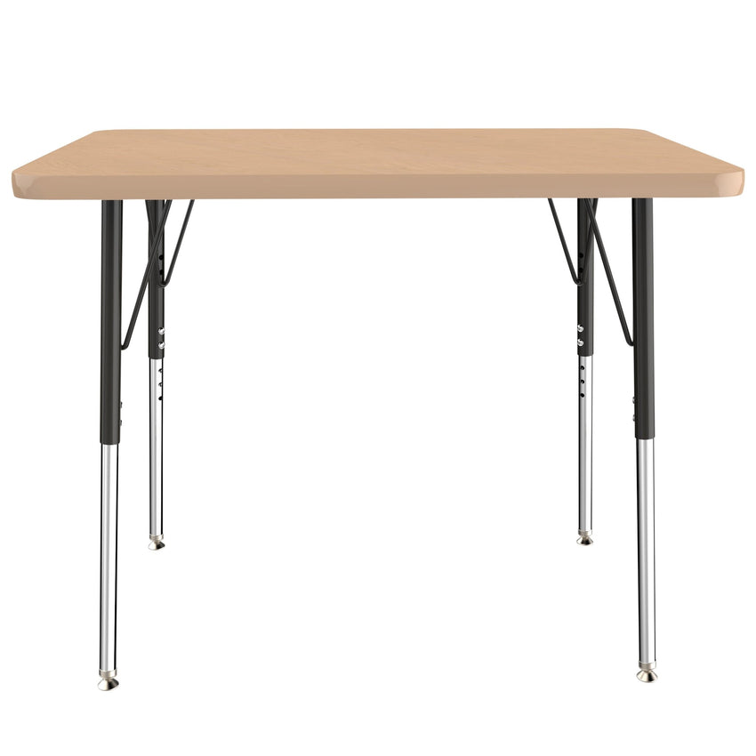 FDP 24" x 36" Rectangle T - Molding Activity Table with Adjustable Standard Swivel Glide Legs (FDP - 10003 - XX) - SchoolOutlet