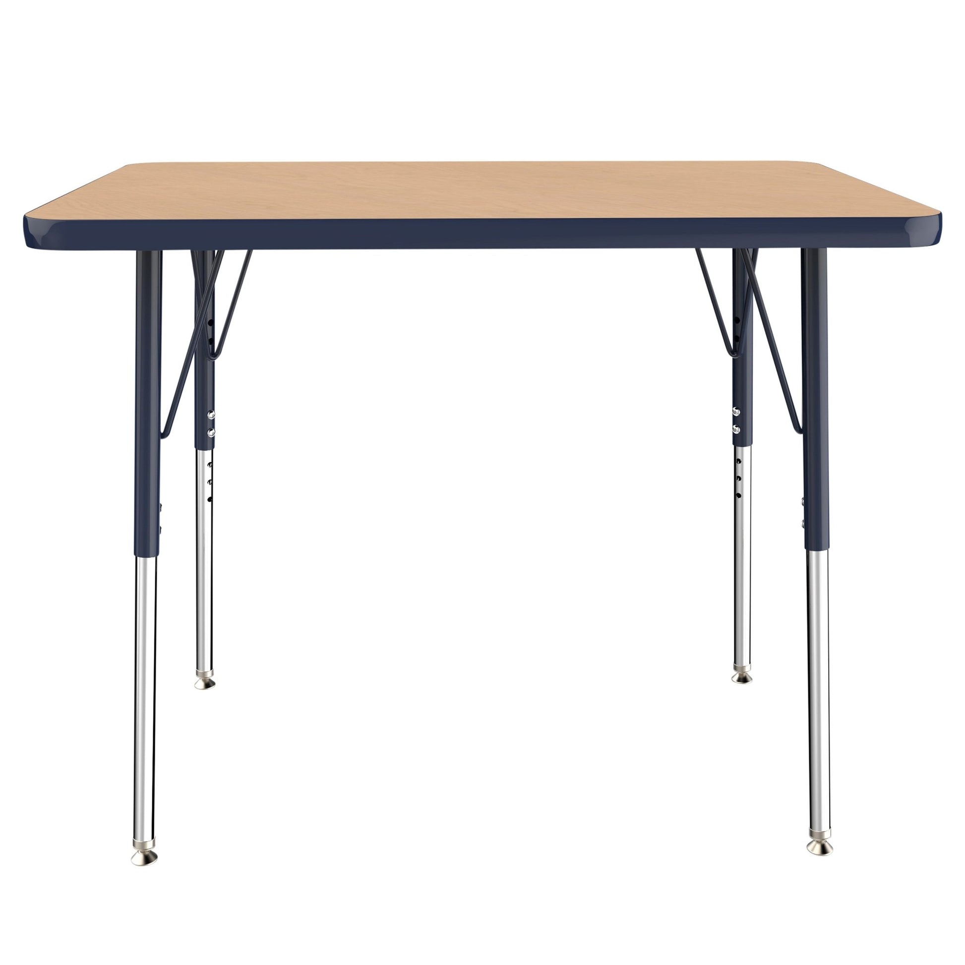 FDP 24" x 36" Rectangle T - Molding Activity Table with Adjustable Standard Swivel Glide Legs (FDP - 10003 - XX) - SchoolOutlet